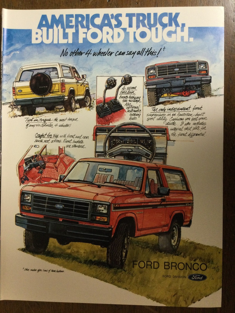 Misc 6335 Advertisement 1982 Ford Bronco