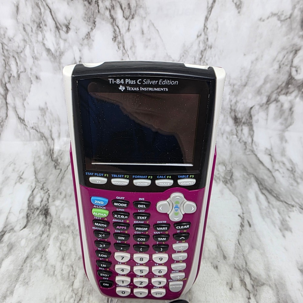 Texas Instruments TI-84 Plus C Silver Edition Graphing Calculator Pink