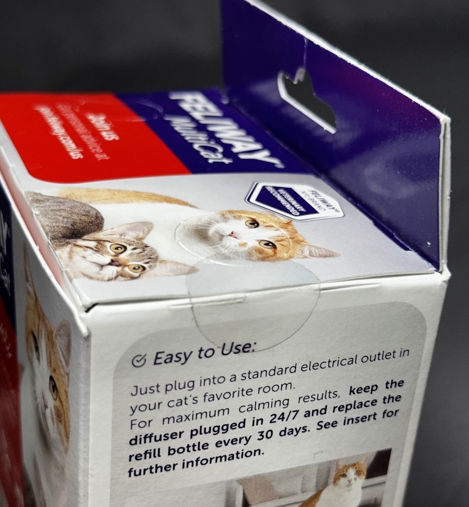 FELIWAY MULTICAT Plug In Diffuser With Refill Sealed Plus 1 NEW Extra Refill