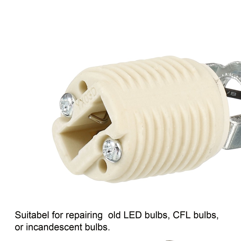 3pcs G9 Light Base Socket Wire Lead Lamp Holder with Socket Ring Removal Tool