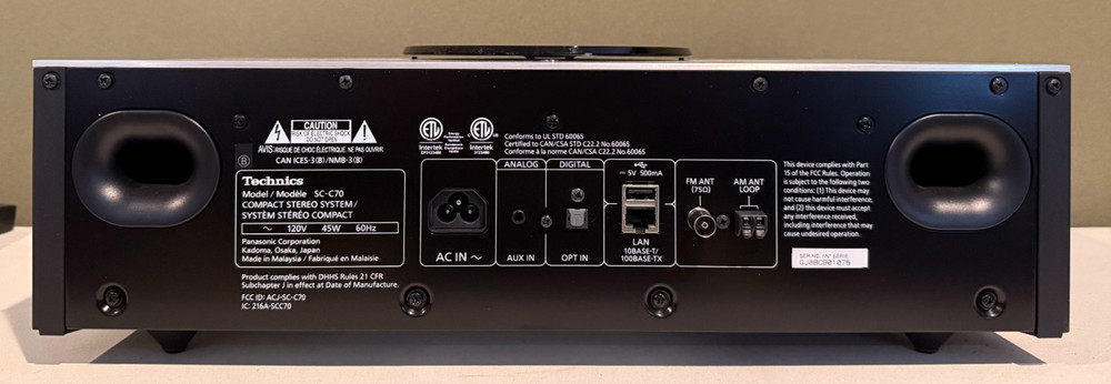 Technics All-In-One Hi-Fi System - SC-C70PP-S