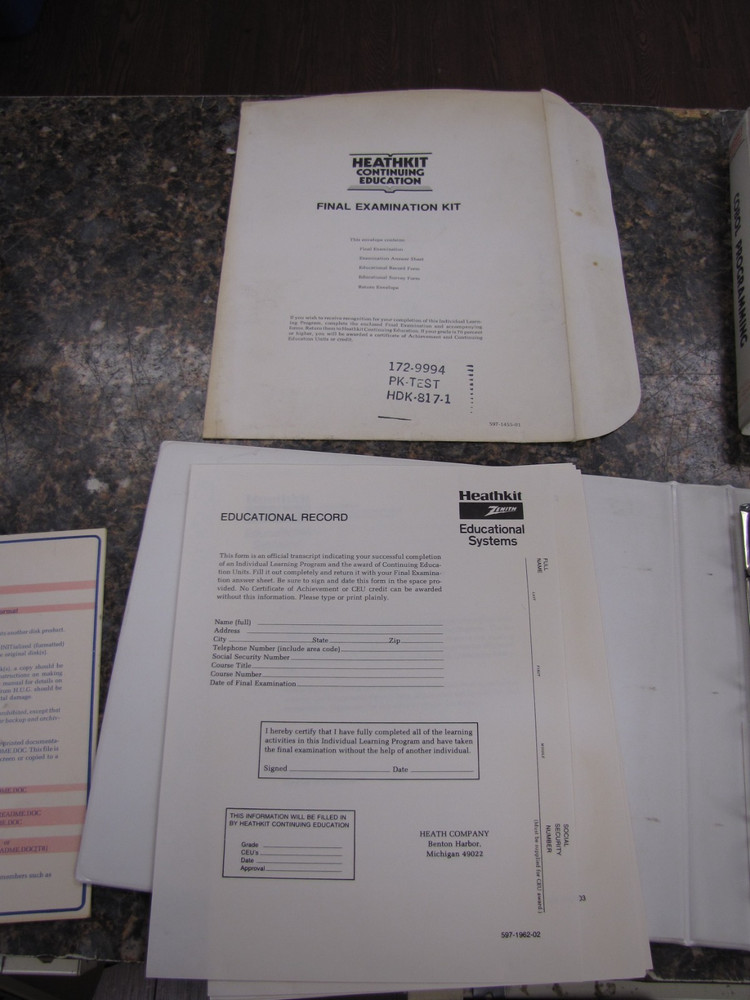 HEATHKIT 1977 Continuing Education for COBOL PROGRAMMING Kit w/ 9 Tapes & Test