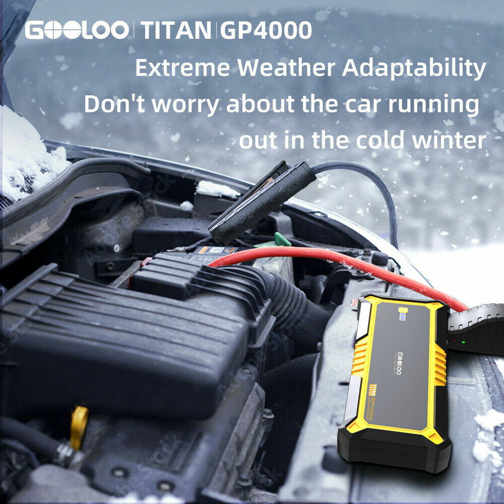 GOOLOO GP4000 4000A Jump Starter Power Bank Car Battery 24000mAh 12V Jump Box US