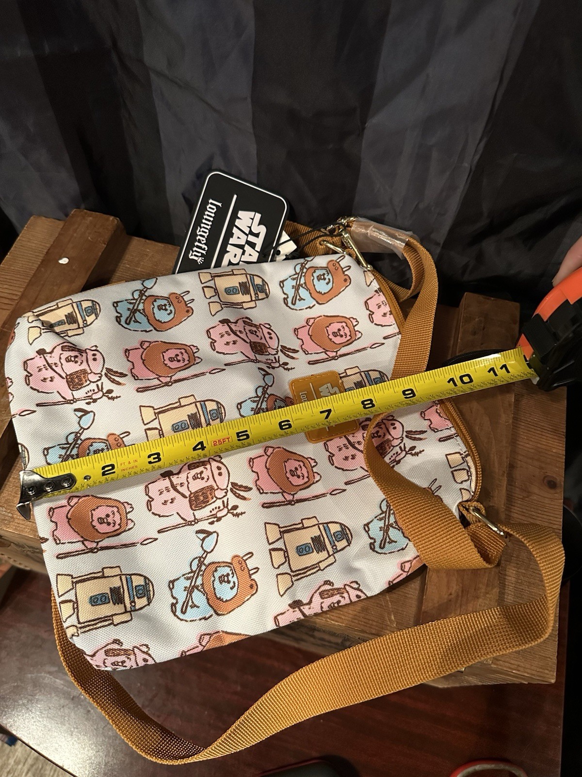 Loungefly Star Wars Pastel Ewok All Over Print Crossbody Bag NWT Nylon Bag