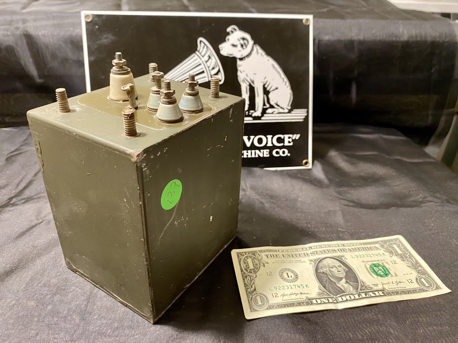 Original antique audiophile transformer made in USA #0137