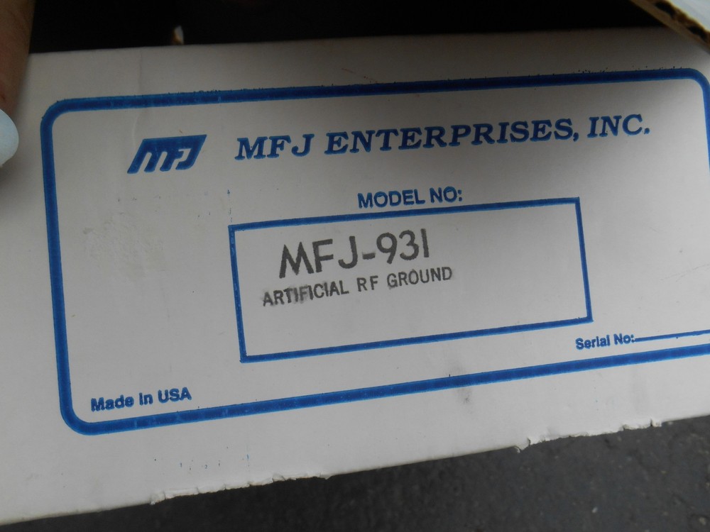 MFJ-931 NOS Artificial Ground new in box MINTY