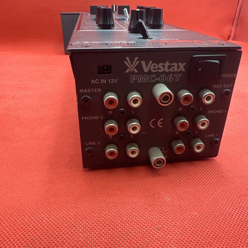 Vestax mixer PMC-06T missing Knobs / No Ac Adapter