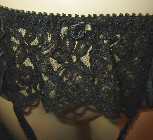 Vtg 90s Satin Stocking Belt Size M Lingerie Garters Coquette Gothic Steampunk