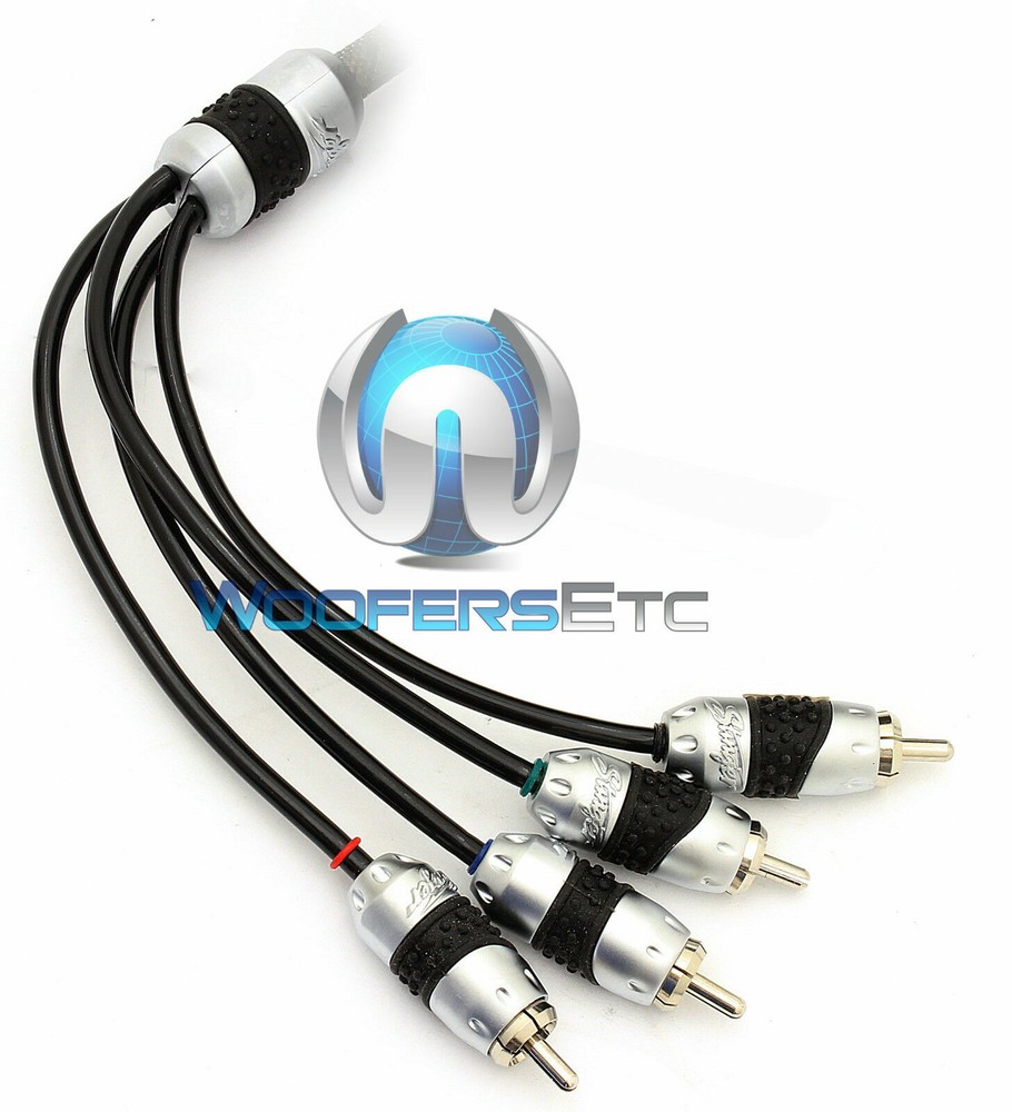 STINGER SHI4317 17 FT 4-CHANNEL DOUBLE TWISTED DOUBLE SHIELDED RCA CABLE WIRE
