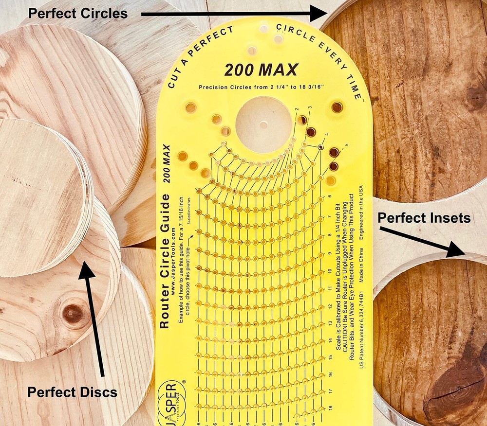 Jasper Model 200 Circle Guide Kit, Circle Cutting Guide for Plunge ... Fast Ship