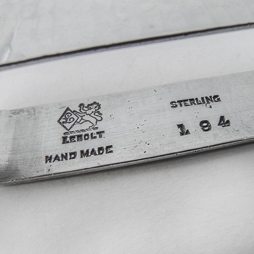 Arts and Crafts Rectangular Napkin Ring Sterling Silver Lebolt 1910-1920