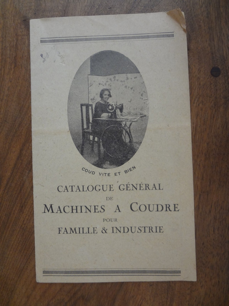 Old General Catalog Sewing Machines & Cycles - Illustrated