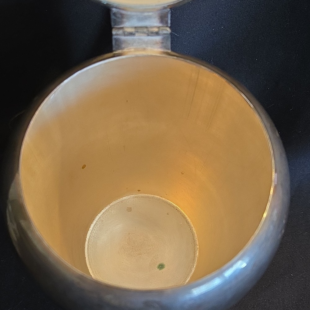 Crown Silver Co Silverplate Teapot Post-1940 Antique Silver-Plated