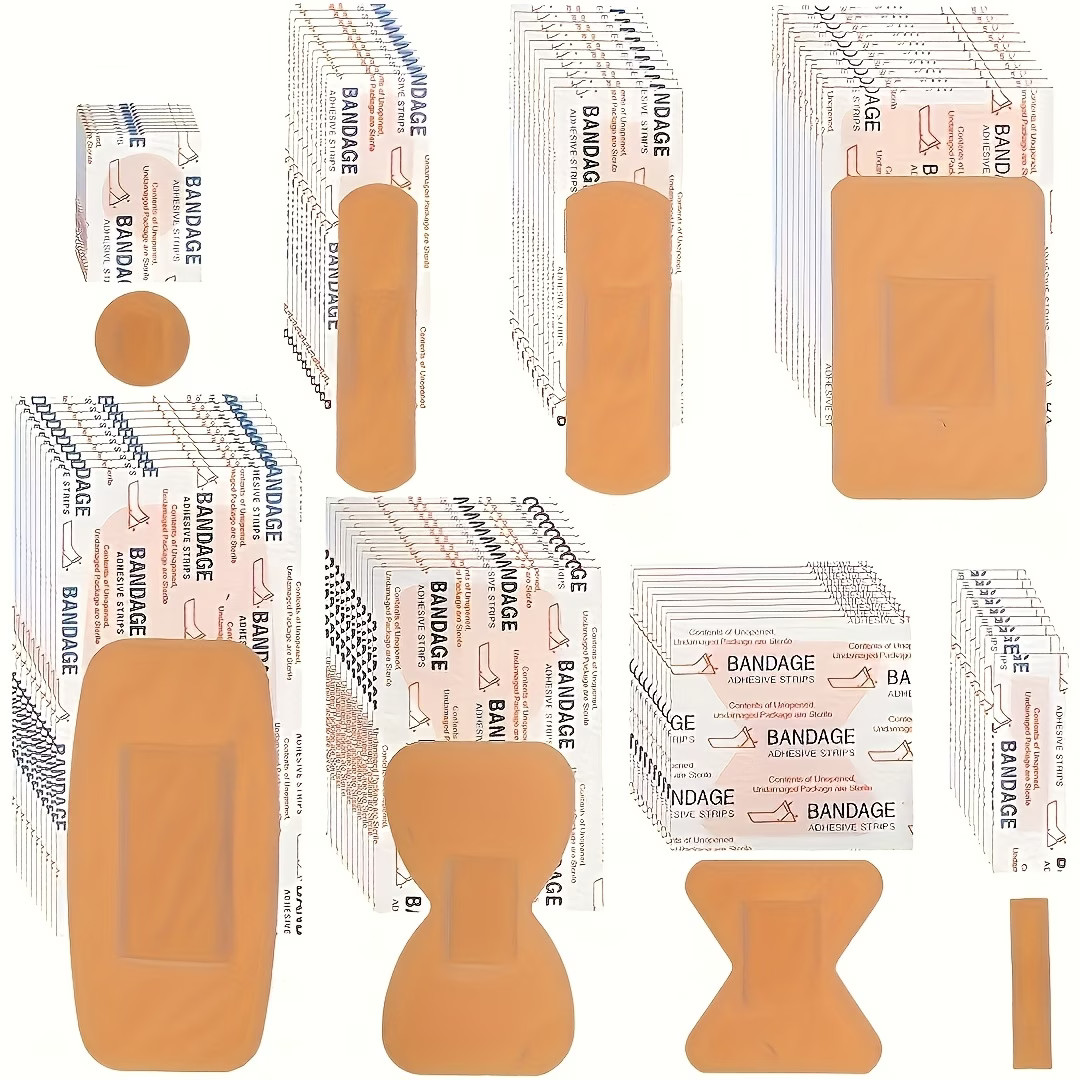 160 PCS Assorted Adhesive Bandages Variety Pack Seal First Aid All Sizes Bands