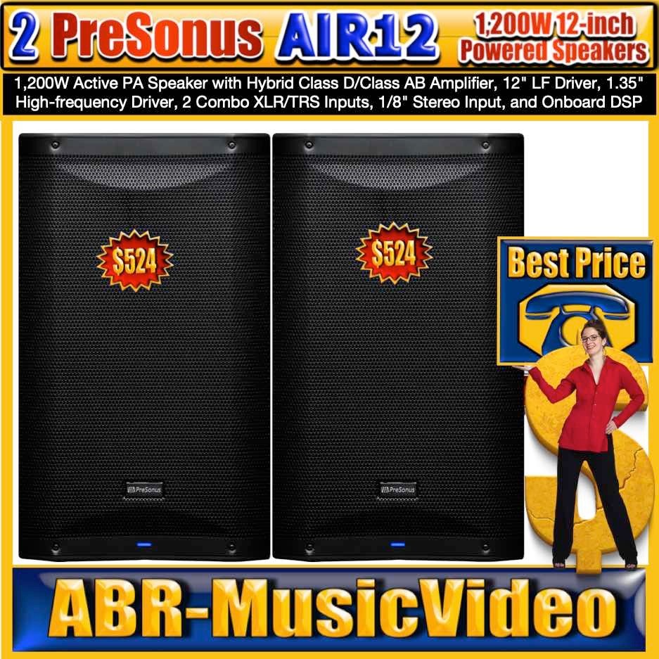 PreSonus Quantum ES 2 Audio Interface, Eris Studio 4 Monitors, Eris Sub 8BT Sub