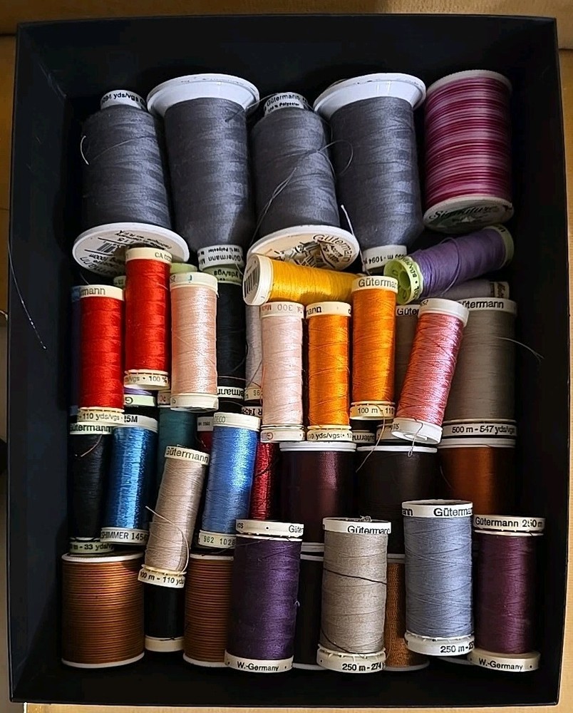 44 Gutermann Sulky Thread Rayon Embroidery Spools New & Partially Used