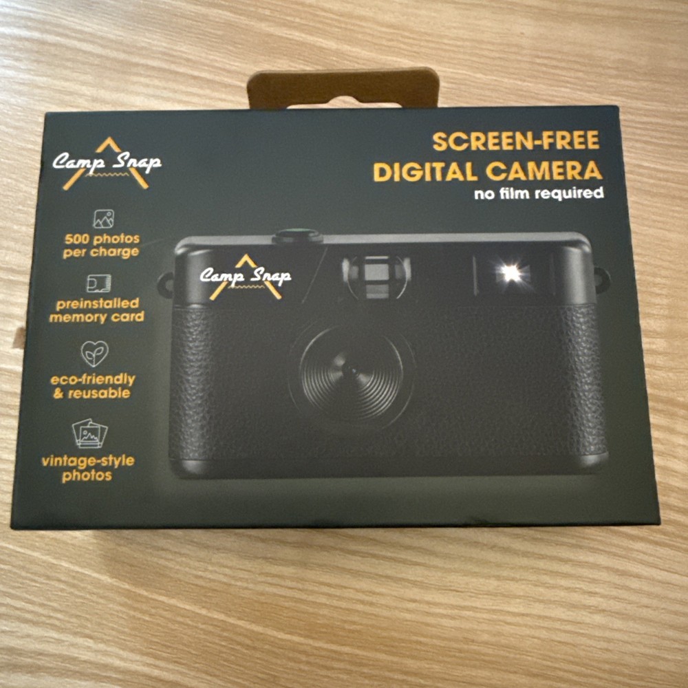 Camp Snap - Screen Free Digital Camera - Black