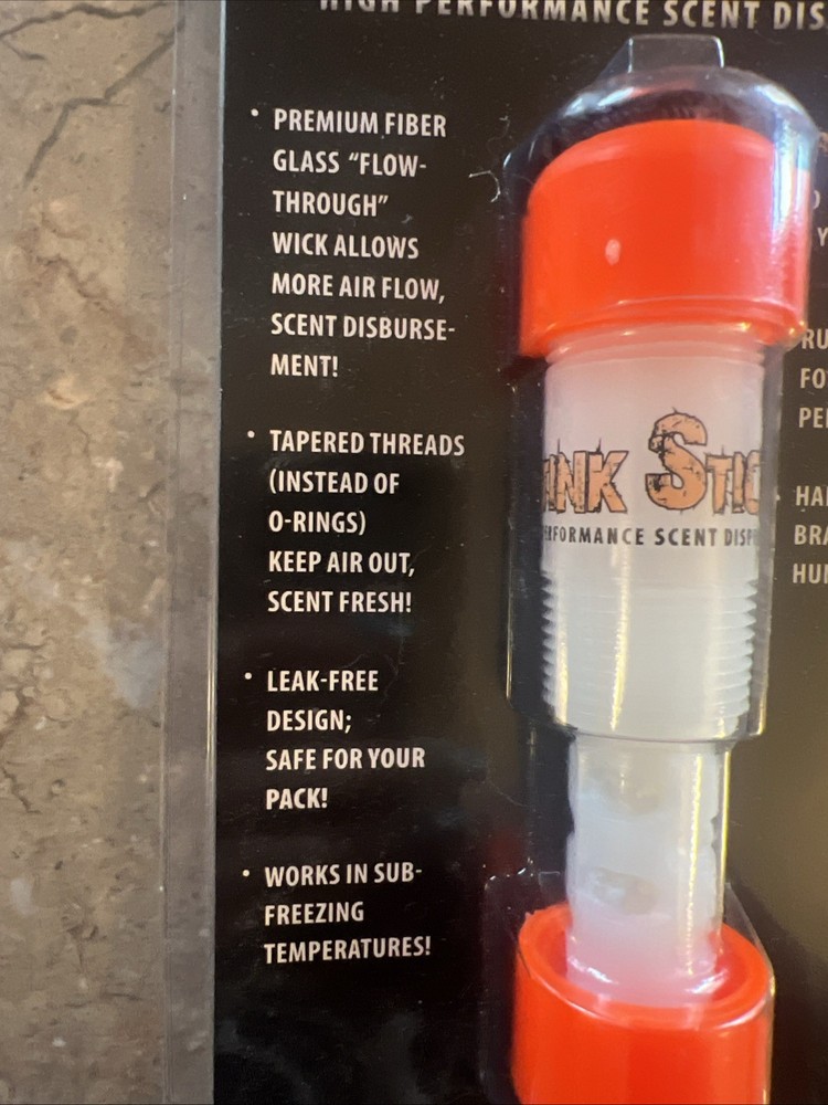 Stink Stick Scent Dispenser Orange Cap Sealed