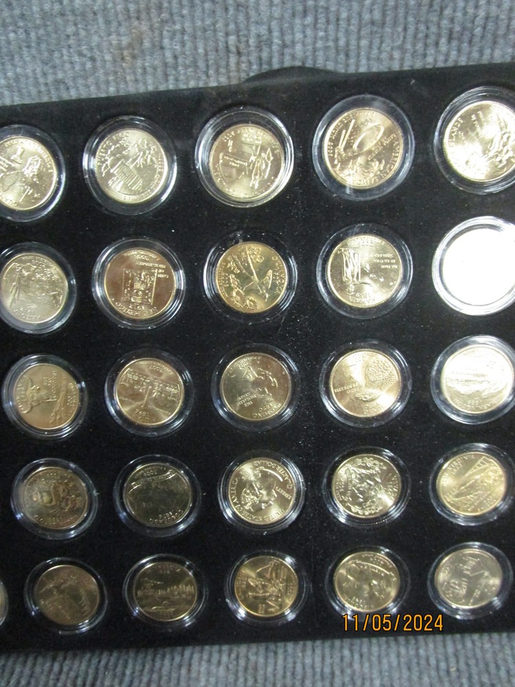 111 Uncirculated Gold State Quarters