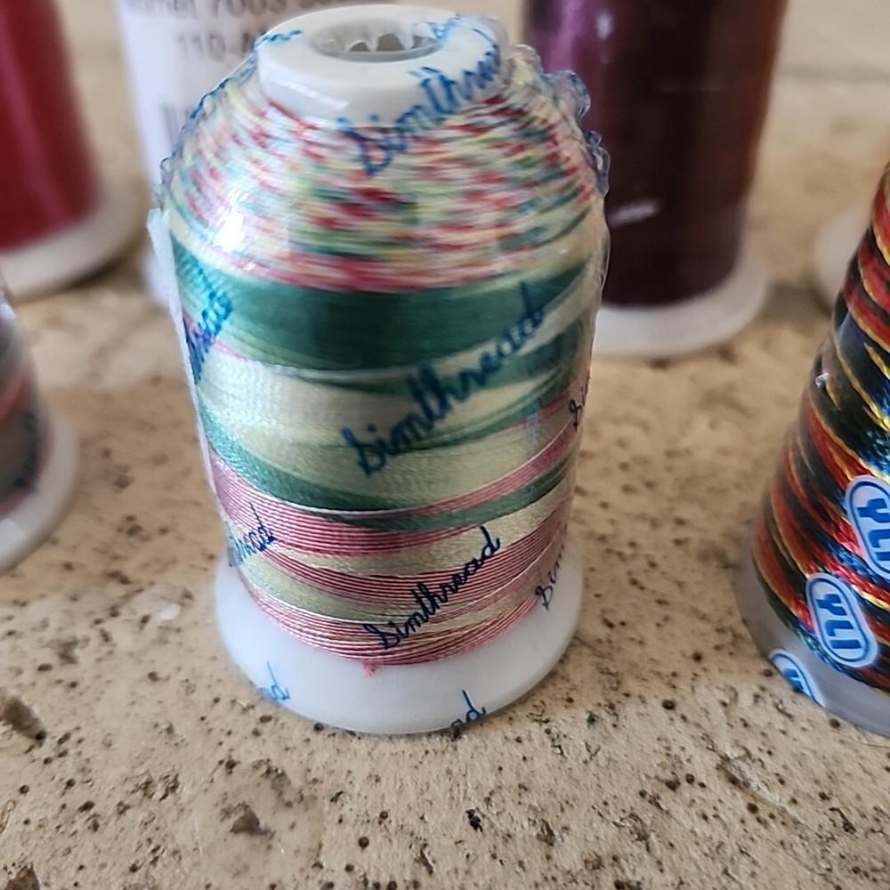 7 Spools Machine Embroidery Thread..Simthread, Unbranded