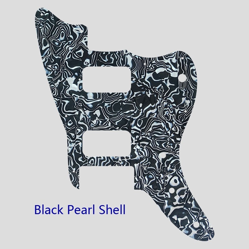 For US Squier  Jazzmaster HH Affinity Series Guitar Pickguard Black pearl Shell