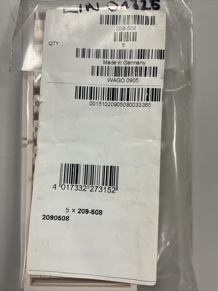5 pieces WSB labeling card Wago 209-508