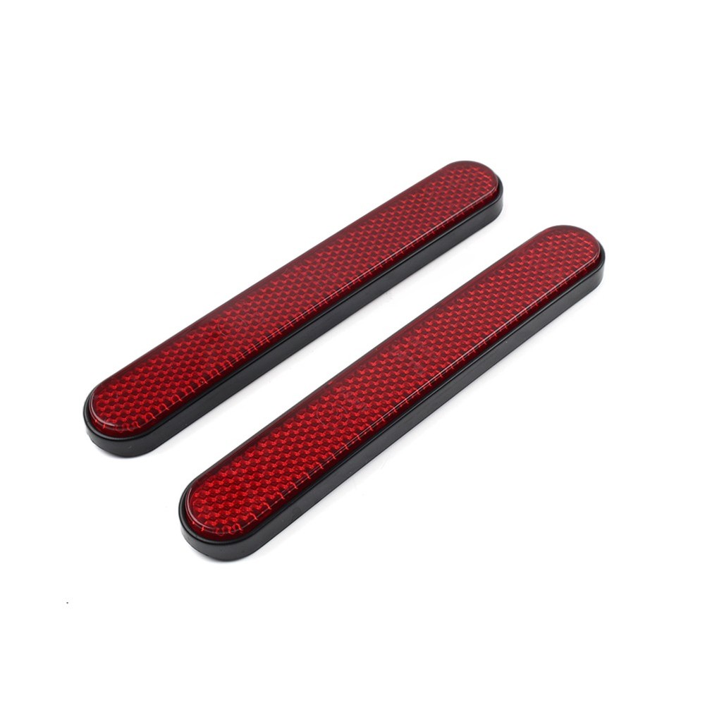 2Pcs Universal Front Rear Fork Leg Reflective Reflector Sticker For Harley