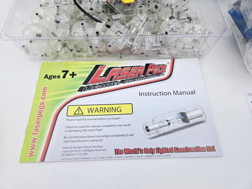 Laser Pegs Lighted Construction Kits Boxed Set Plus Lite Brix Set