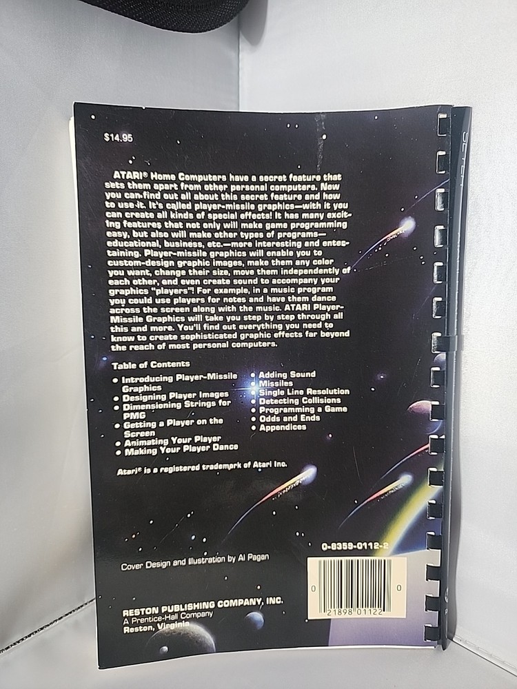 Atari Player-Missile Graphics in Basic Vintage Computer Book Philip C 1st ED PRT