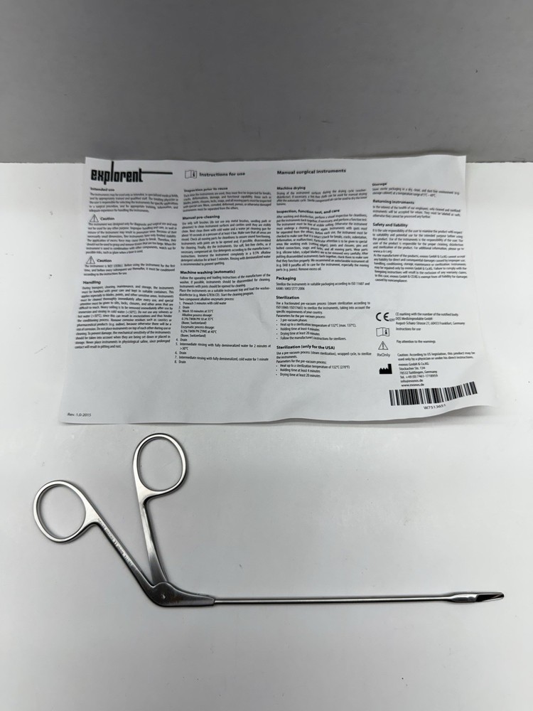 Explorent evonos WT326200 Nasal Scissors Serrated Straight Size 130