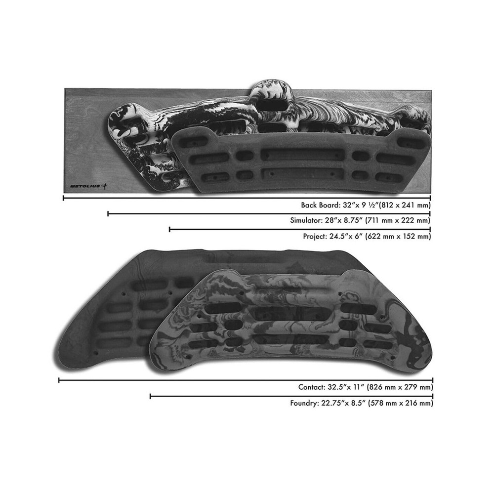 Metolius Simulator 3D Training Board Dark Grey