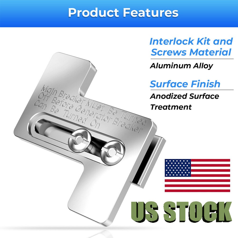 US Generator Interlock For Challenger Westinghouse Siemans 200 Amp Panel Kit