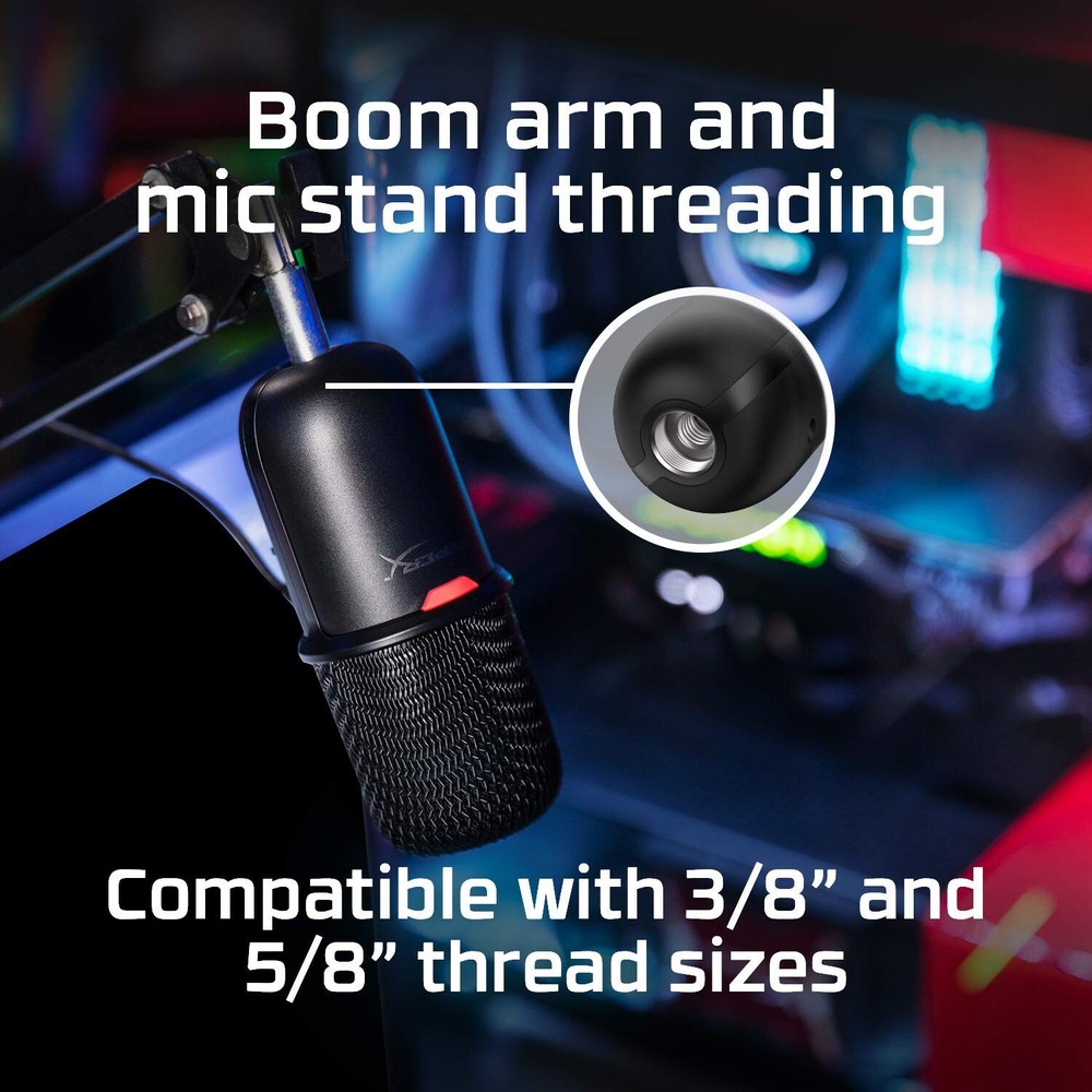 HyperX SoloCast – USB Condenser Gaming Microphone, for PC, PS4, PS5 and Mac, ...
