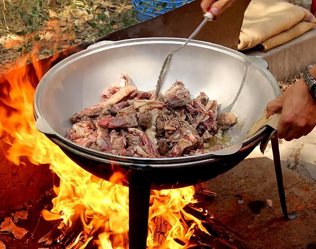 6 L Kukmara Aluminum Kazan for Pilaf Plov Uzbeki Tatar Dish Lagman Казан Плов