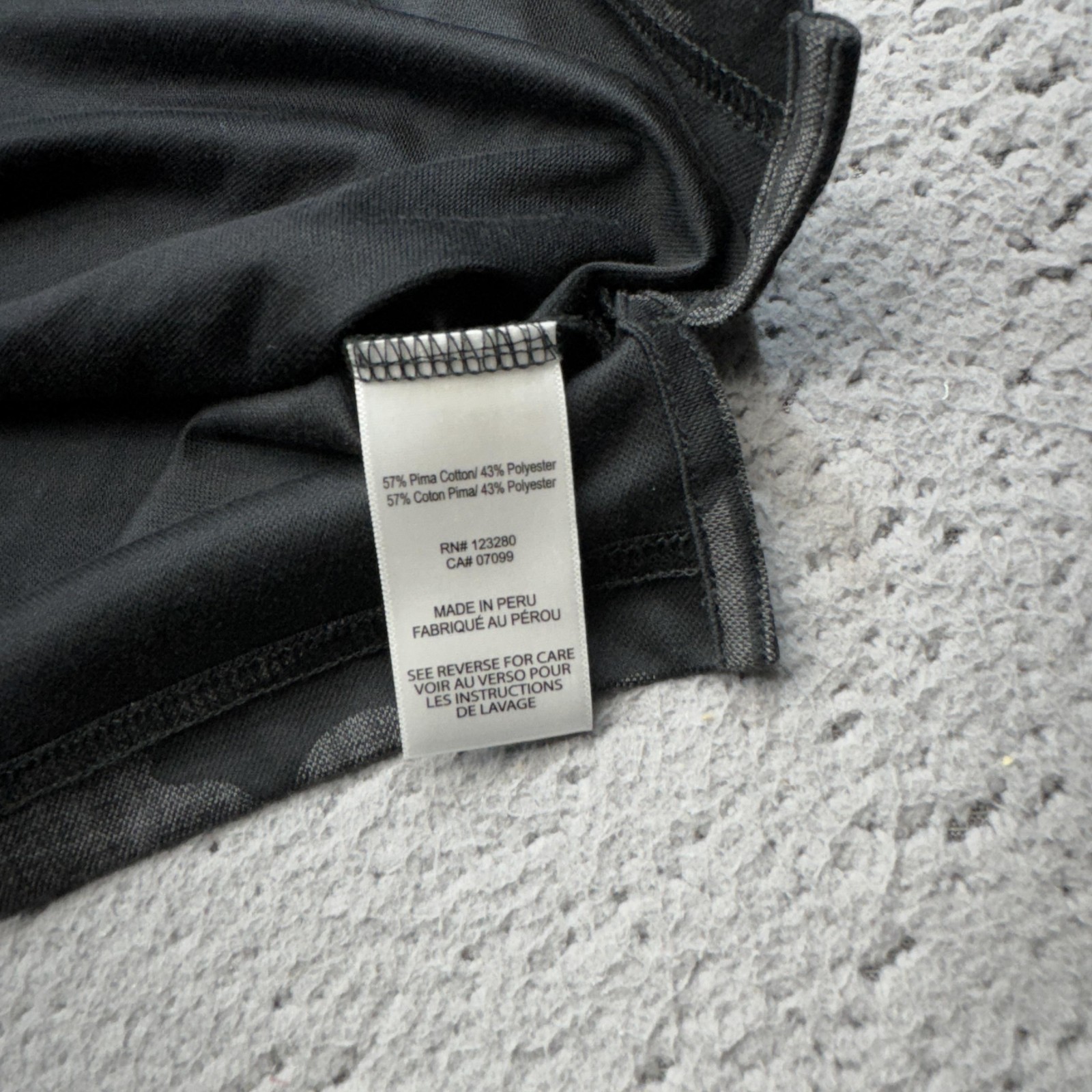 Travis Mathew Polo Shirt Mens Medium Gray Camo Golf WM Phoenix Open Tournament