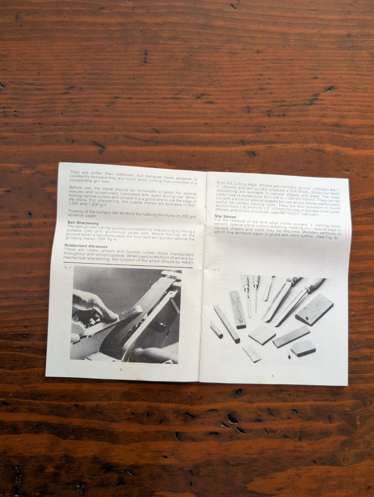 Vintage Marples Wood Chisel Sharpening Guide