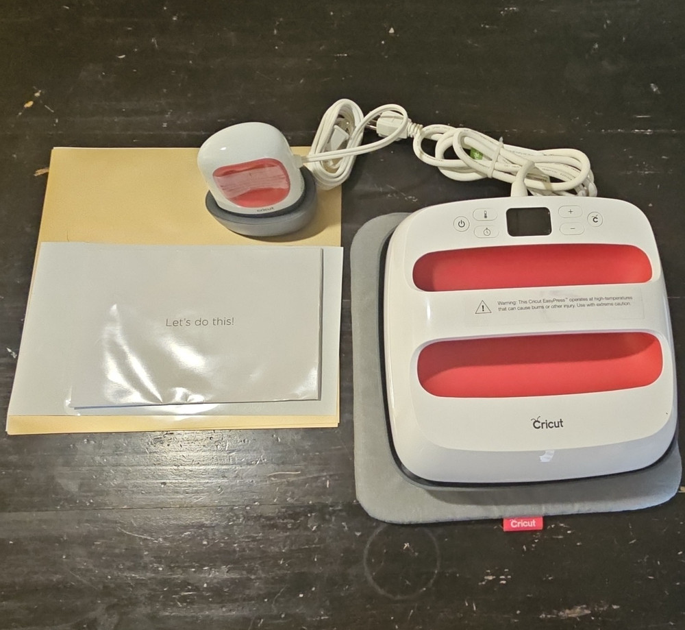 Cricut EasyPress & EasyPress Mini Heat Press Bundle Digital Display Manual