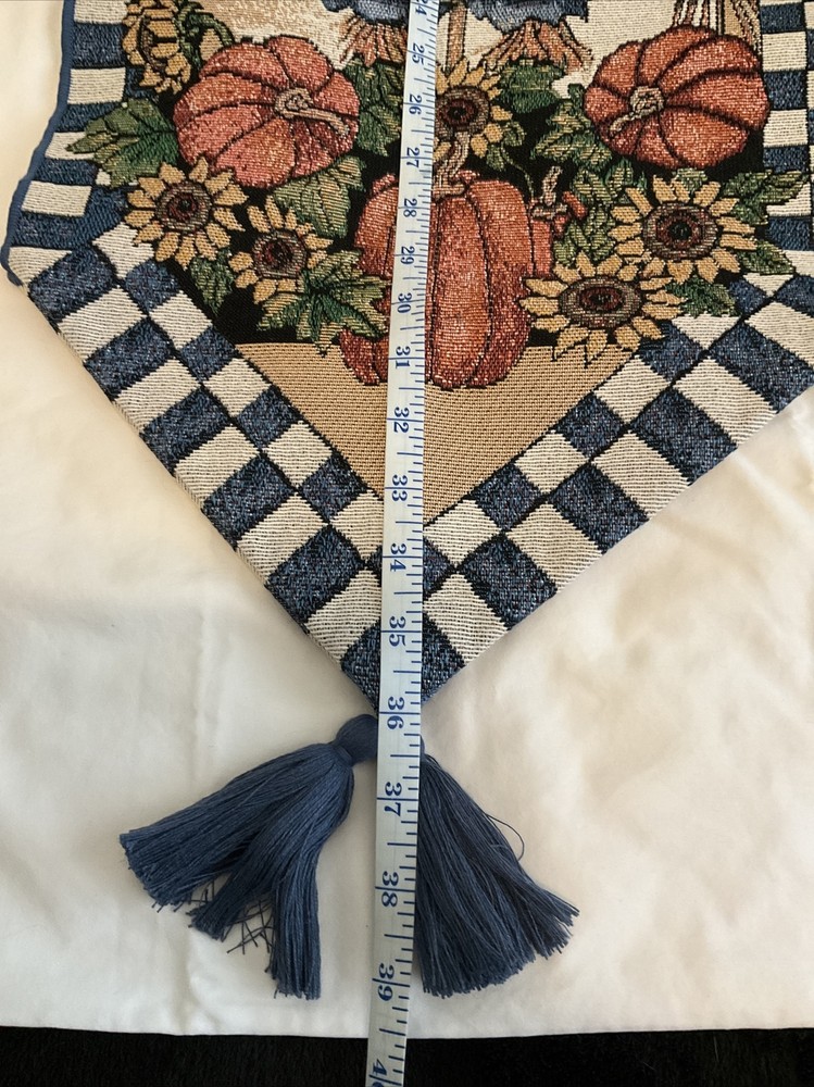 Table Runner Seed Packets, Scarecrow with Tassels 13” X 72”