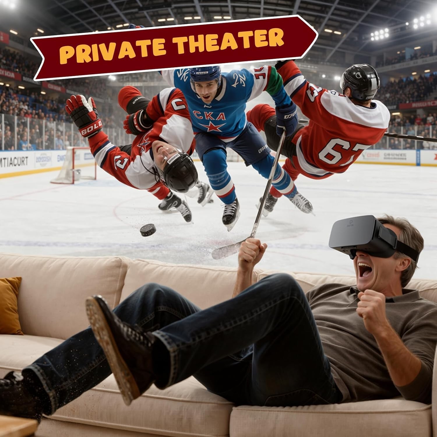 DESTEK V5 VR Headset for Phone with Controller, Anti-Blue light 110° FOV - Black