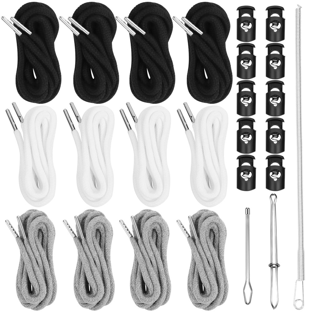 12PCS Drawstring Cord, 57 Inch Drawstring for Sweatpants Drawstrings Replacement