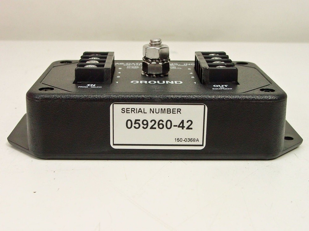 AC Data Systems T1 E1 Backhaul Surge Suppressor Protector - No Battery TJ1010B