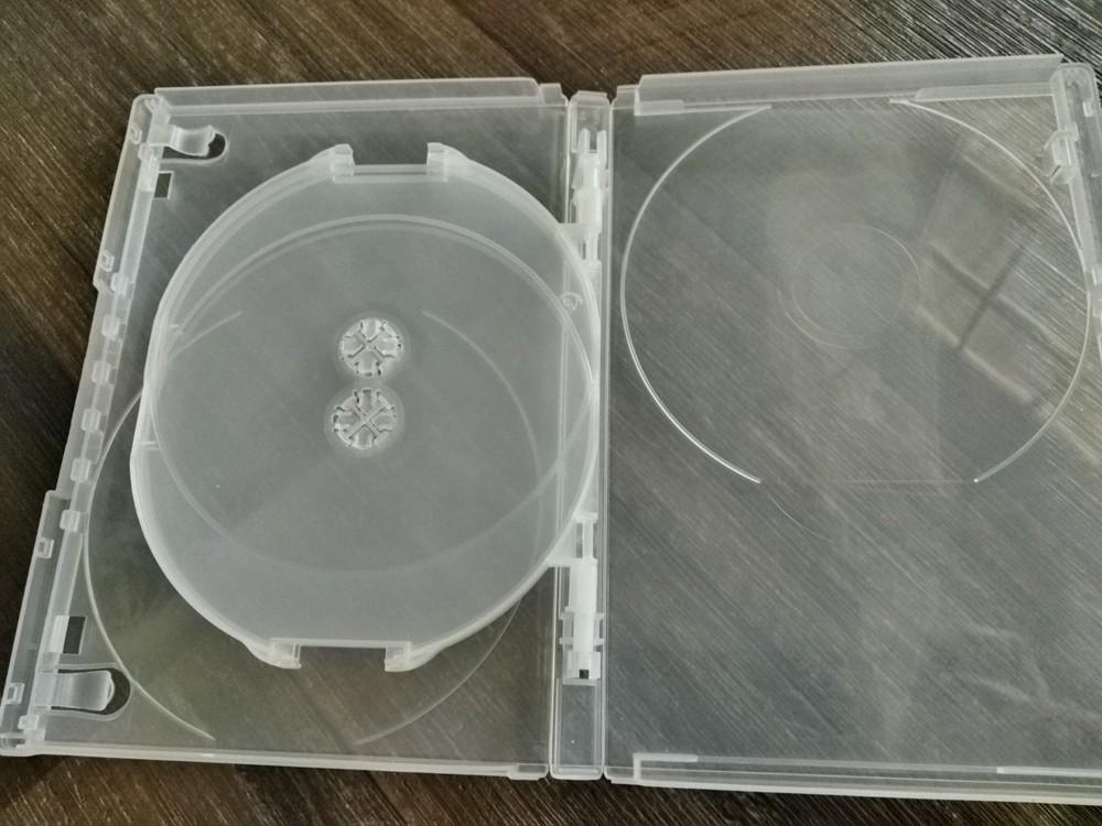 Clear Replacement Empty DVD Cover, Holds 4 Disc DVD Storage Case Soft Plastic