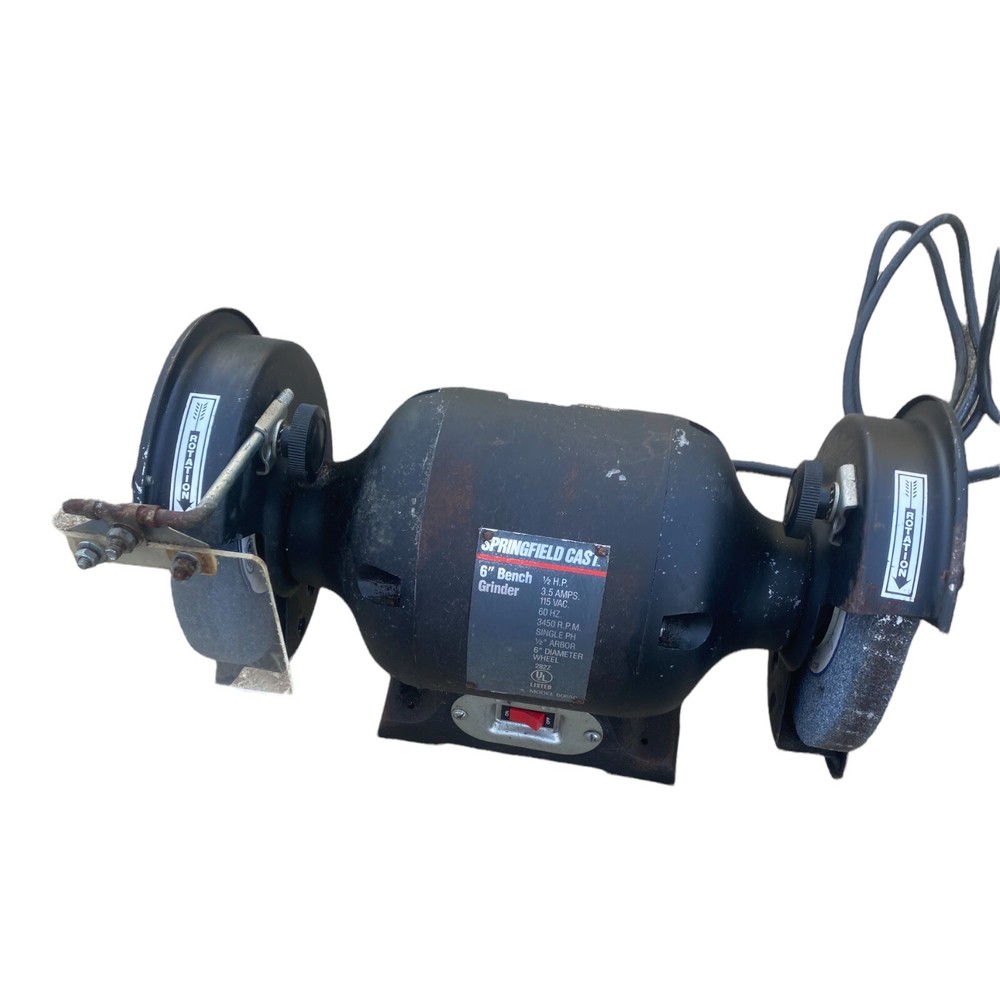 Springfield Cast 6" Bench Grinder