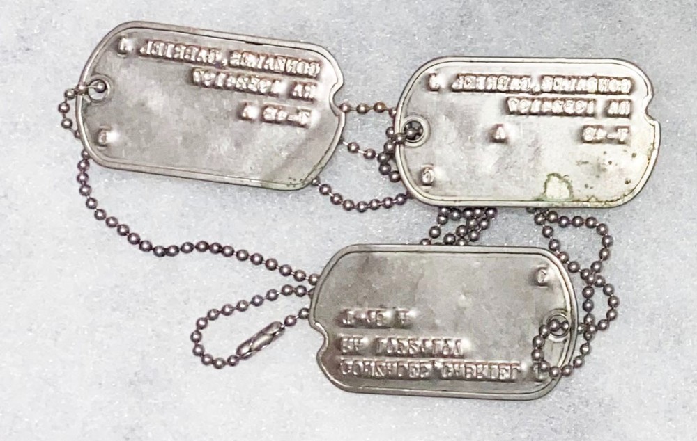 Post-WWII Gabriel Gonzales T-48 Dog Tag Set