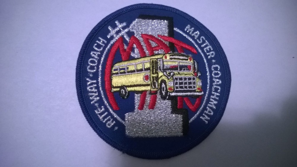 Vintage "#1 MAT RITE WAY COACH MASTER COACHMAN" Patch