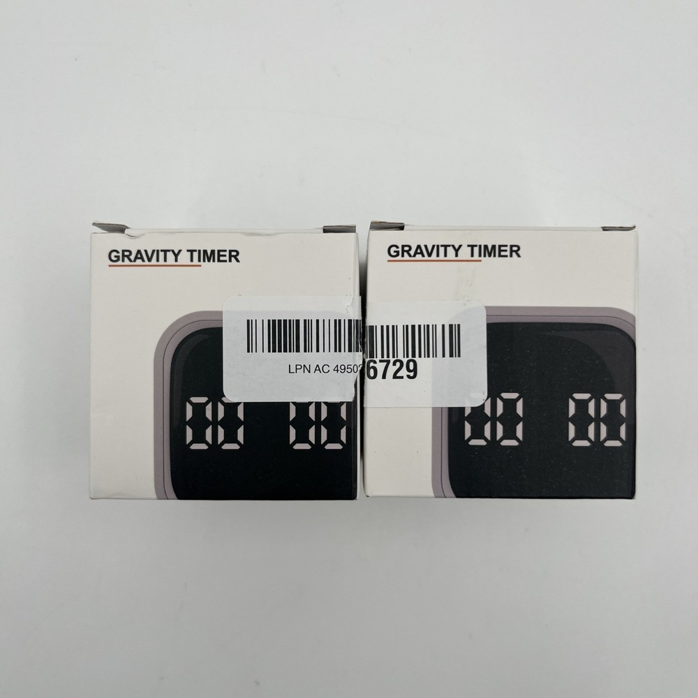 Lot Of 2 Digital Cube Pomodoro Timer Desk Rechargeable Productivity Timer