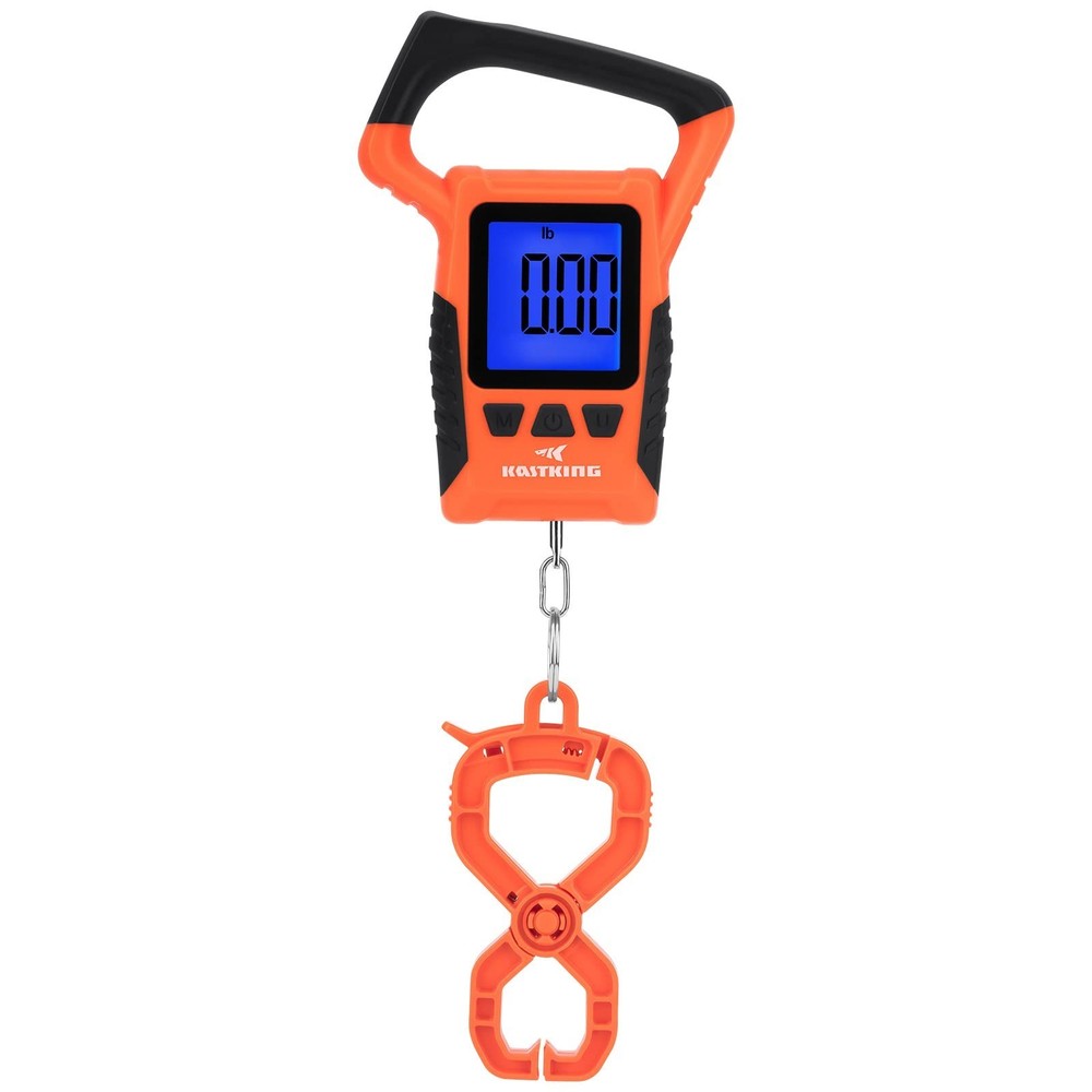 Floating Waterproof Digital Fish Scale, 110lb Capacity, Large LCD Display, Multi