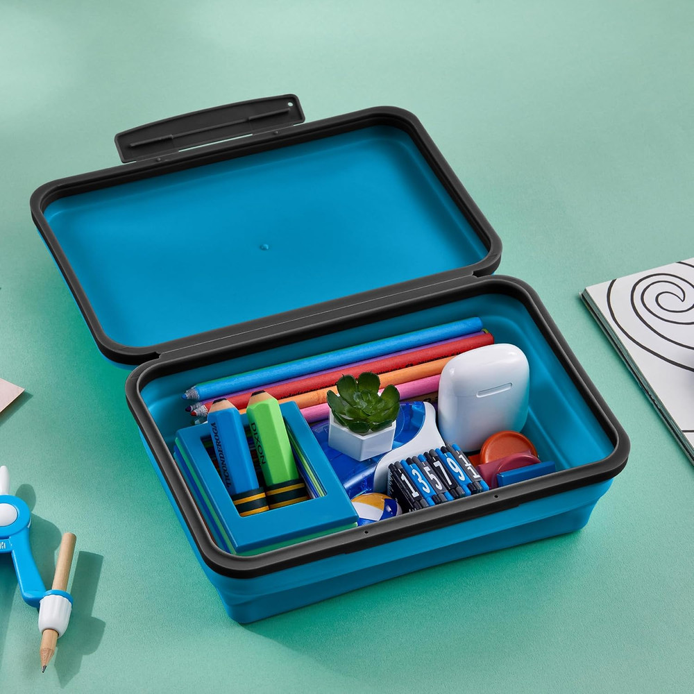 Flexi Storage Pencil Box, Blue