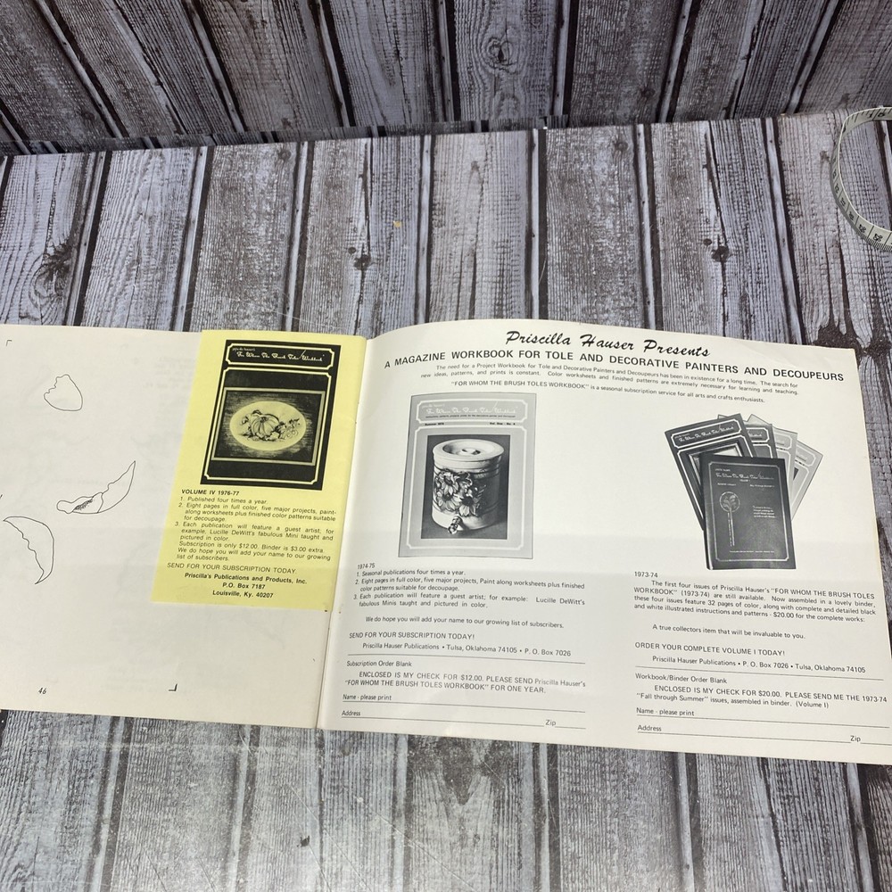 Dimensional Glass Painting Project Instruction 1971 Art Tutorial Pattern Book