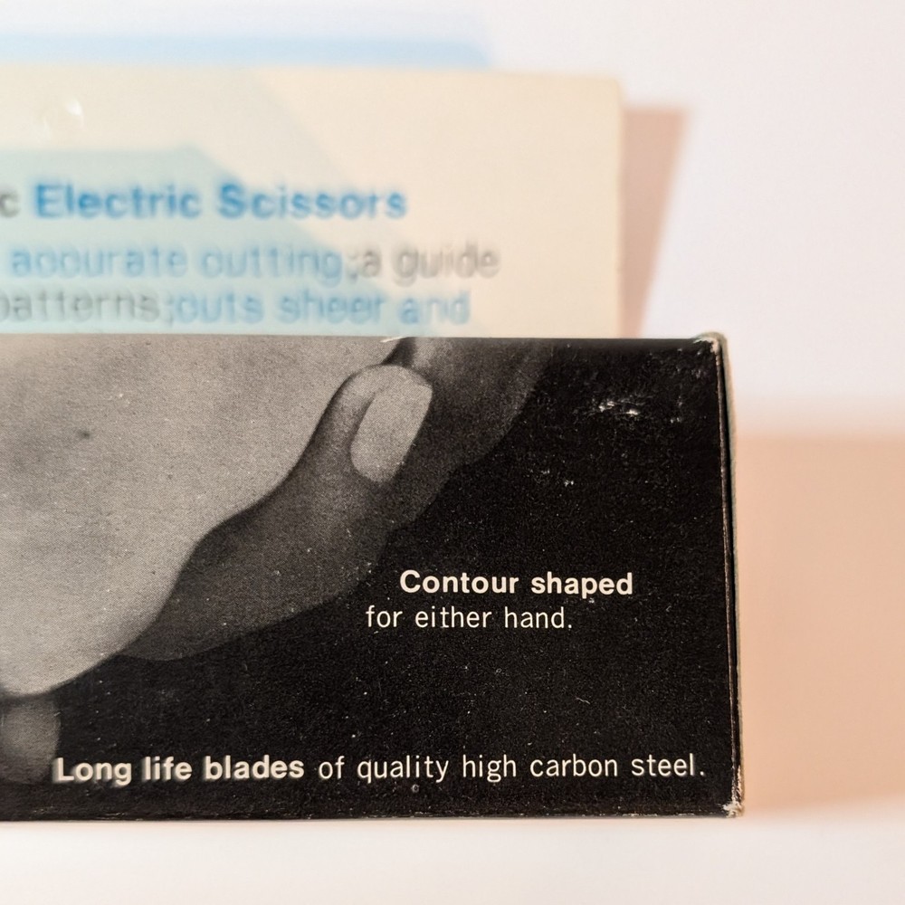 Vintage Electric Scissors Windsor Automatic Handheld w Guide Light & Blade Guide